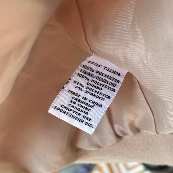 Jules & Leopold Satin Fabric Blush Zip Jacket - Picture 8 of 8